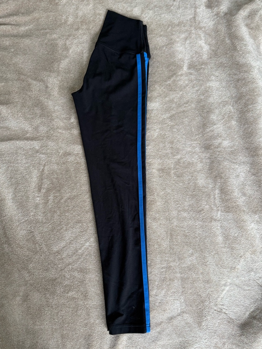 Splits 59 Black Leggings with Blue double stripe - Picture 2 of 4